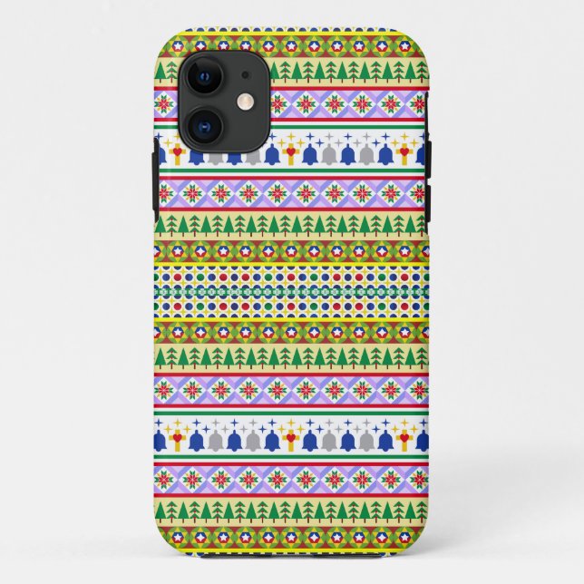 Christmas Motif Pattern Case-Mate iPhone Case (Back)