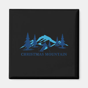 Christmas mountain wisconsin ski resort skiing magnet