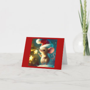 Christmas Mouse 1 Holiday Card