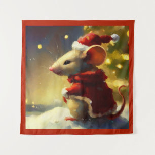 Christmas Mouse 4 Tapestry