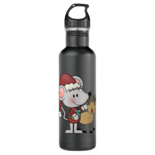 Christmas Mouse and 710 Ml Water Bottle