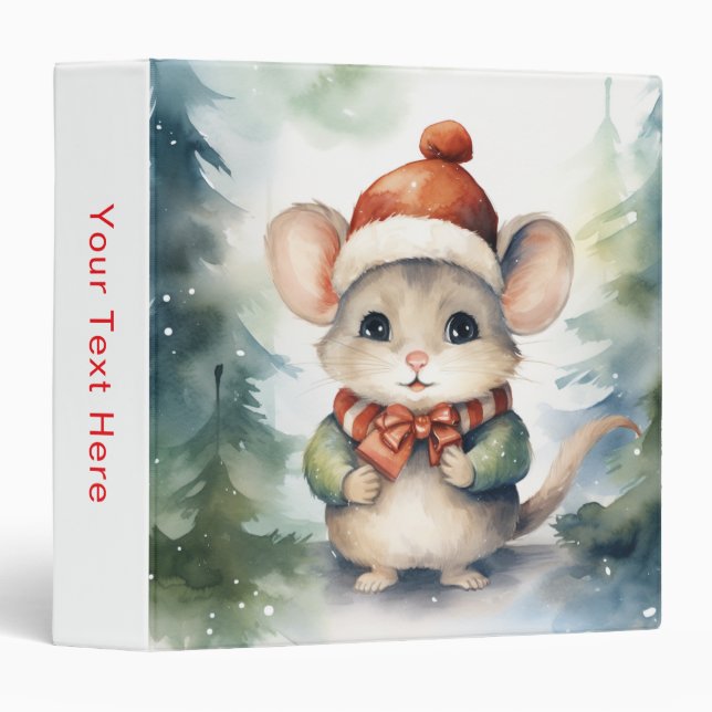 Christmas Mouse Binder (Front/Spine)