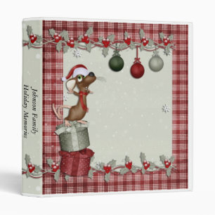 Christmas Mouse Binder