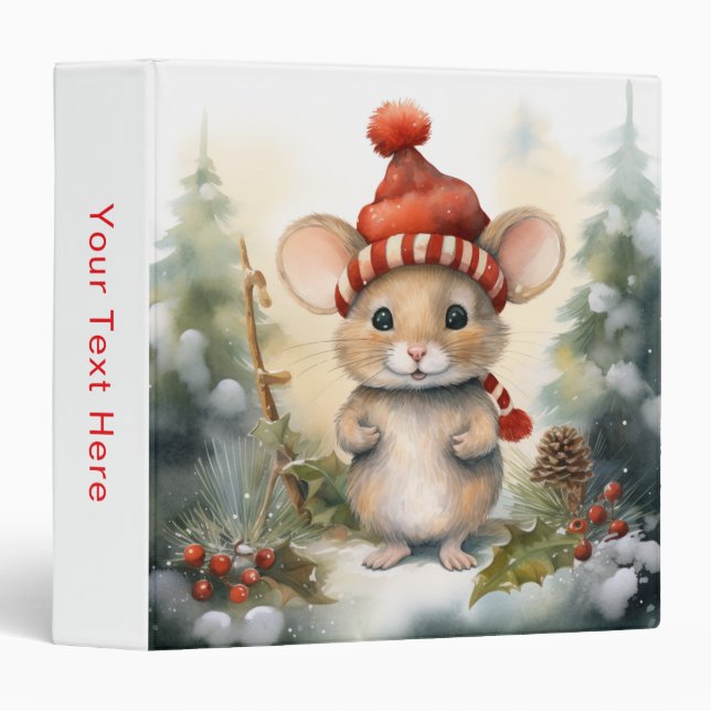 Christmas Mouse Binder (Front/Spine)