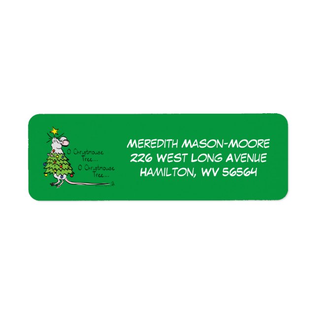 Christmas Mouse Cute Funny Holiday (Front)