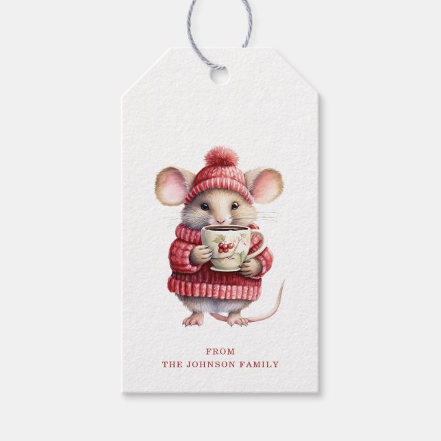 Christmas Mouse Gift Tags (Front)