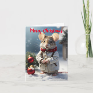 Christmas Mouse Greeting Card