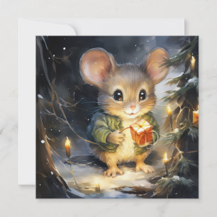 Christmas Mouse Greeting Card