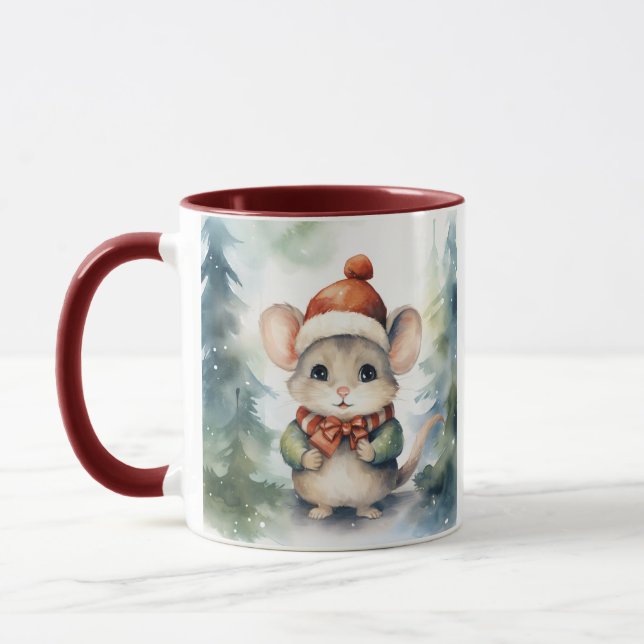 Christmas Mouse Mug (Left)