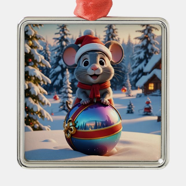 Christmas Mouse Ornament (Front)