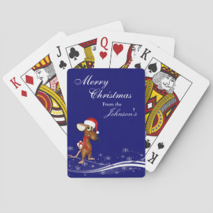 Christmas Mouse Playing Cards