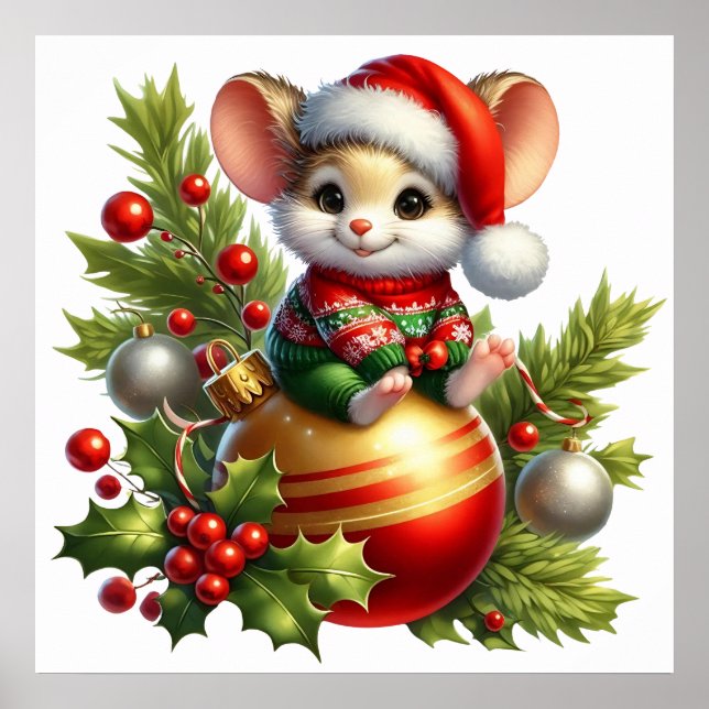 Christmas Mouse Poster (Front)