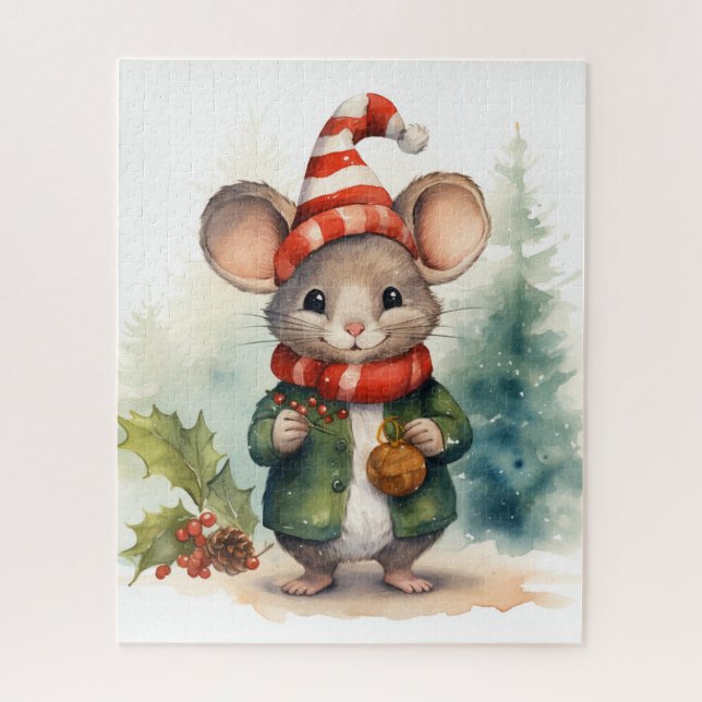 Christmas Mouse Puzzle (Vertical)