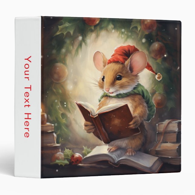 Christmas Mouse reading Binder (Front/Spine)
