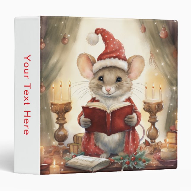 Christmas Mouse reading Binder (Front/Spine)