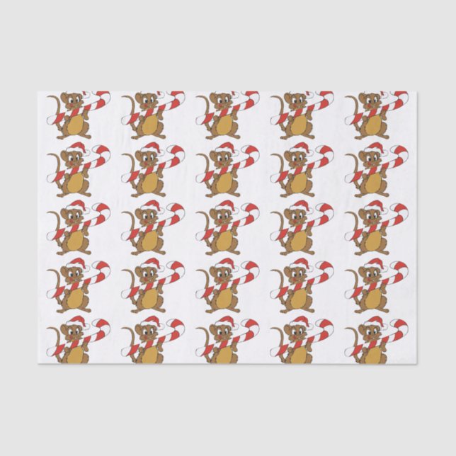 Christmas Mouse Tissue Paper (Front)