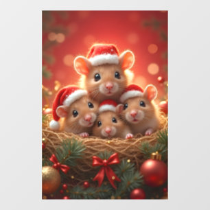 Christmas Mouse Window Cling
