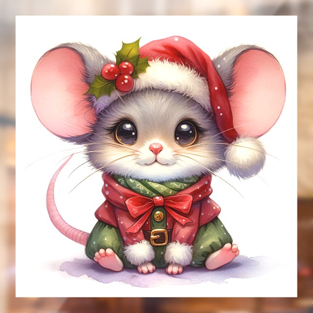 Christmas Mouse Window Cling (Sheet 2)