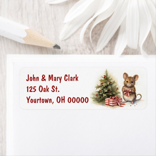 Christmas Mouse With Gifts (Insitu)