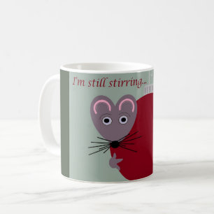 Christmas Mouse with Ornament Is Still Stirring Coffee Mug