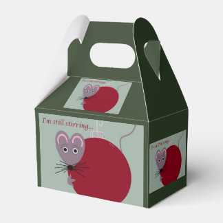 Christmas Mouse with Ornament Is Still Stirring Favor Box