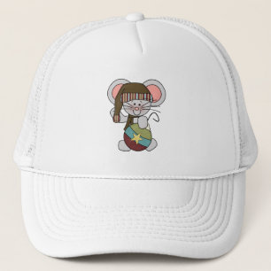 Christmas Mouse With Ornament Trucker Hat