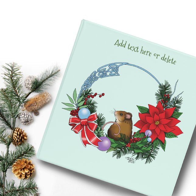Christmas Mouse Wreath Binder (Creator Uploaded)