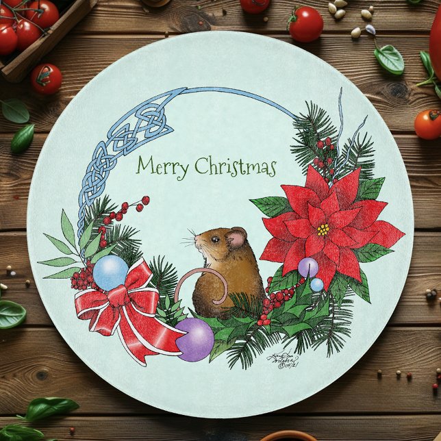 Christmas Mouse Wreath Cutting Board (Creator Uploaded)