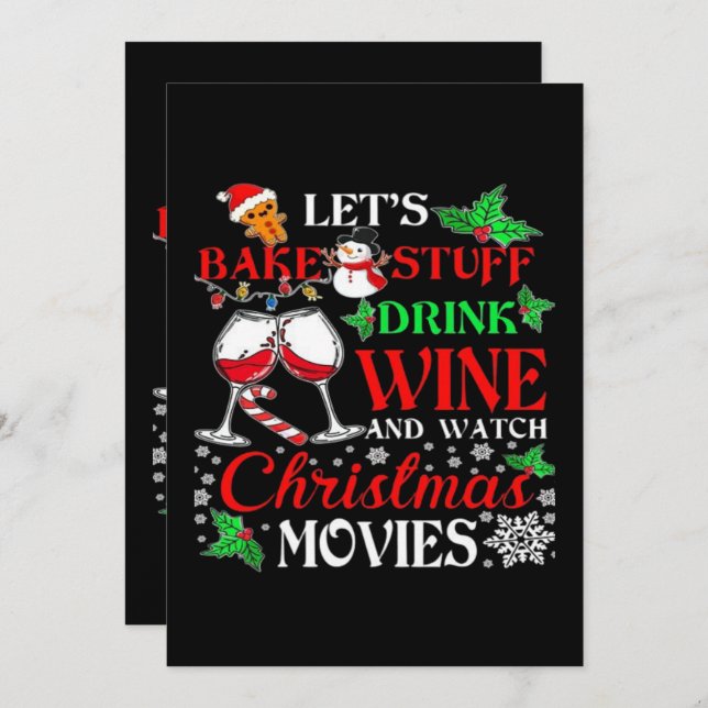 Christmas movie  invitation (Front/Back)