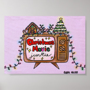 Christmas Movie Junkie 2025 - 5x7 Poster