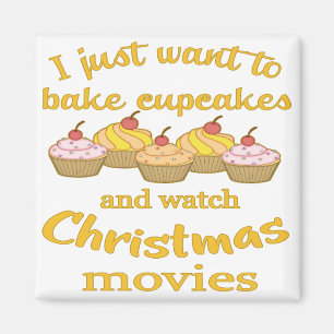 Christmas Movies and Baking Magnet