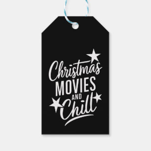 Christmas Movies And Chill Family Xmas Gift Tags