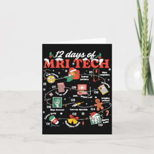 Christmas Mri Tech 12 Days Of Mri Technician New M Card