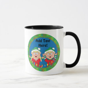 Christmas Mug 11 oz. "Elves" Personalize