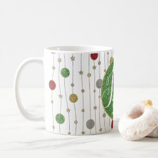 Christmas Mug 11 oz. "Ornaments and Stars"