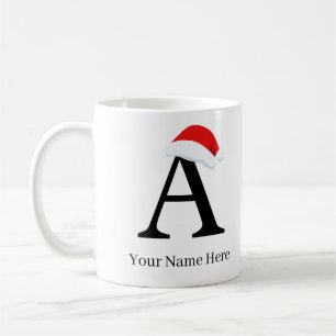 Christmas Mug “A” Initial