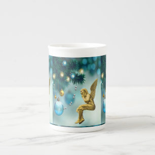 Christmas Mug, Christmas Angel, Merry Christmas Bone China Mug