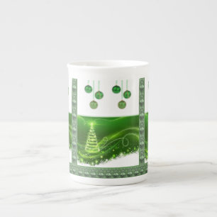 Christmas Mug, Christmas Tree Bone China Mug