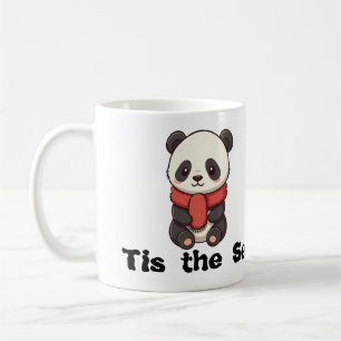 Christmas mug design with cute panda