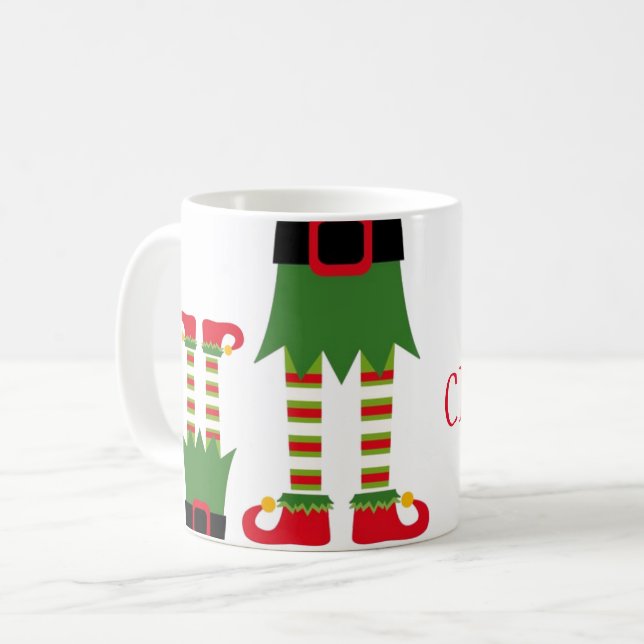 Christmas Mug-Elf Coffee Mug (Front Left)