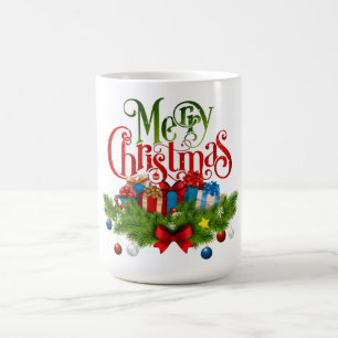 Christmas Mug   Festive Holiday Coffee Cup by Kali
