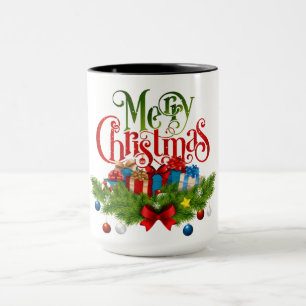 Christmas Mug Festive Holiday Coffee Cup by Kali