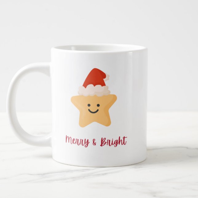 Christmas Mug – Frosty Holiday Cocoa & Coffee Cup (Left)