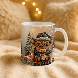 Christmas Mug Highland Cow