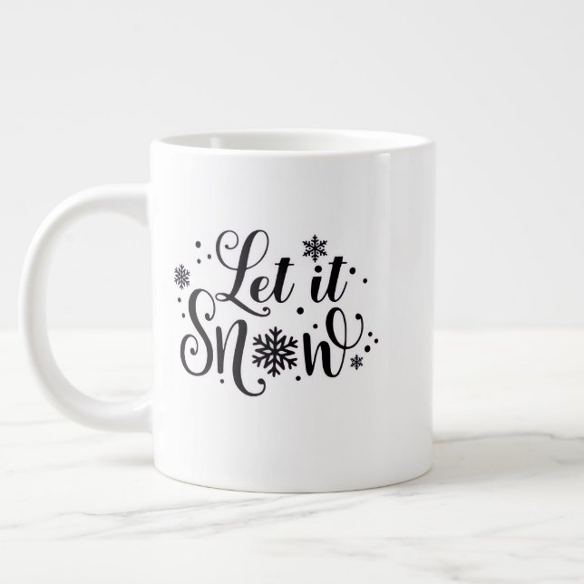 Christmas Mug – Joyful Holiday Cocoa & Coffe (Left)