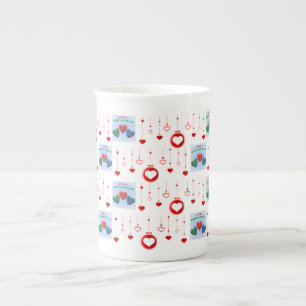 Christmas Mug, Merry Christmas Bone China Mug