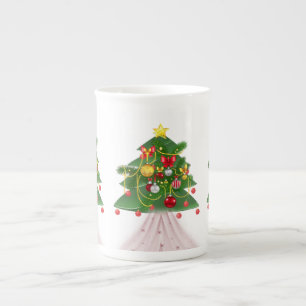 Christmas Mug, Merry Christmas Bone China Mug