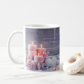 Christmas Mug, Pink Christmas Coffee Mug