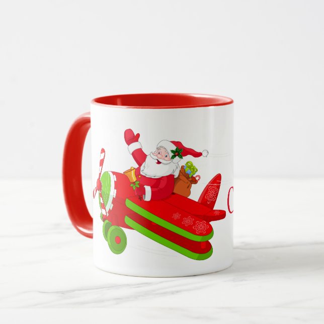 Christmas Mug-Santa Mug (Front Left)