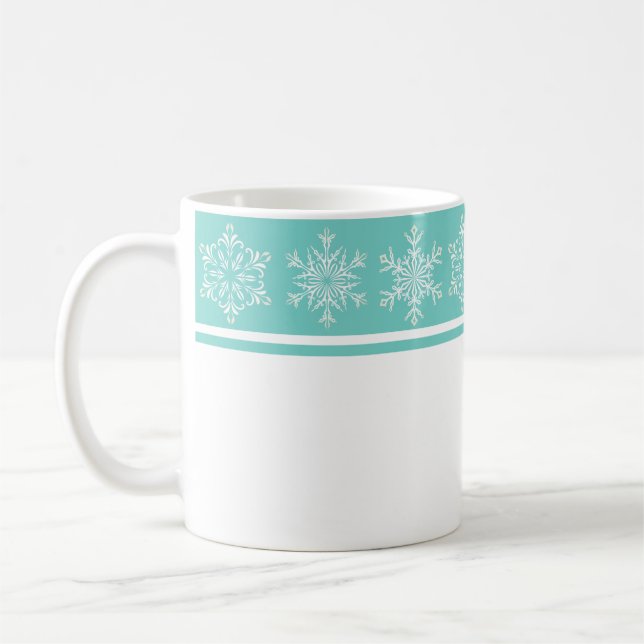 Christmas Mug-Snowflakes Coffee Mug (Left)